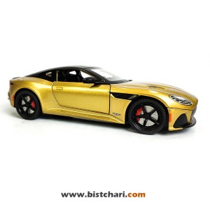 ماکت ماشین استون مارتین Aston Martin مدل DBS Super Leggera رنگ طلایی