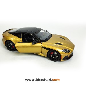 ماکت ماشین استون مارتین Aston Martin مدل DBS Super Leggera رنگ طلایی