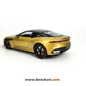 ماکت ماشین استون مارتین Aston Martin مدل DBS Super Leggera رنگ طلایی