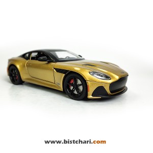 ماکت ماشین استون مارتین Aston Martin مدل DBS Super Leggera رنگ طلایی
