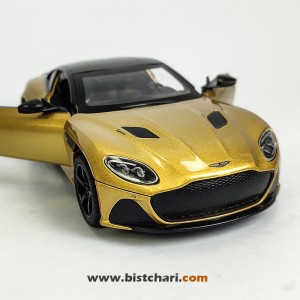 ماکت ماشین استون مارتین Aston Martin مدل DBS Super Leggera رنگ طلایی