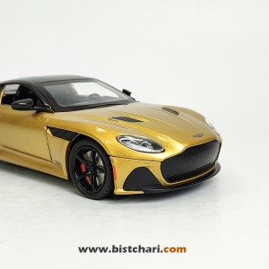 ماکت ماشین استون مارتین Aston Martin مدل DBS Super Leggera رنگ طلایی