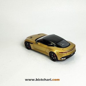 ماکت ماشین استون مارتین Aston Martin مدل DBS Super Leggera رنگ طلایی