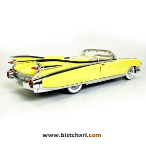 ماکت ماشین کادیلاک Cadillac مدل Eldorado Biarritz Convertible رنگ زرد لیمویی