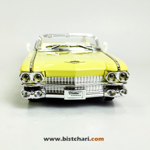 ماکت ماشین کادیلاک Cadillac مدل Eldorado Biarritz Convertible رنگ زرد لیمویی