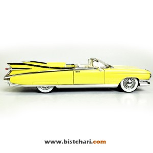 ماکت ماشین کادیلاک Cadillac مدل Eldorado Biarritz Convertible رنگ زرد لیمویی