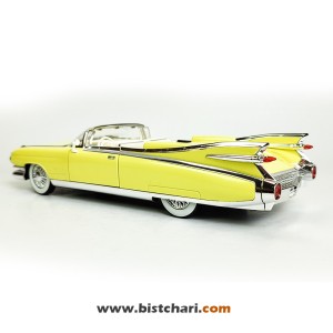 ماکت ماشین کادیلاک Cadillac مدل Eldorado Biarritz Convertible رنگ زرد لیمویی