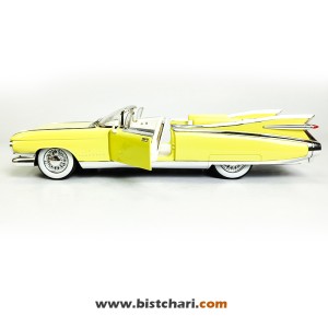 ماکت ماشین کادیلاک Cadillac مدل Eldorado Biarritz Convertible رنگ زرد لیمویی