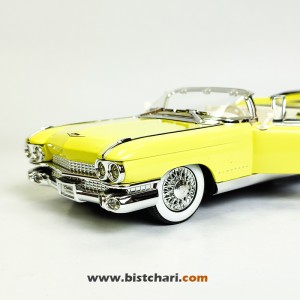 ماکت ماشین کادیلاک Cadillac مدل Eldorado Biarritz Convertible رنگ زرد لیمویی