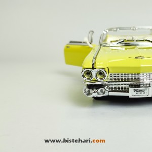 ماکت ماشین کادیلاک Cadillac مدل Eldorado Biarritz Convertible رنگ زرد لیمویی
