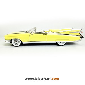 ماکت ماشین کادیلاک Cadillac مدل Eldorado Biarritz Convertible رنگ زرد لیمویی
