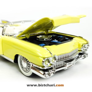 ماکت ماشین کادیلاک Cadillac مدل Eldorado Biarritz Convertible رنگ زرد لیمویی