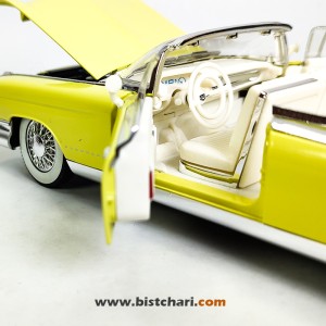 ماکت ماشین کادیلاک Cadillac مدل Eldorado Biarritz Convertible رنگ زرد لیمویی