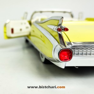 ماکت ماشین کادیلاک Cadillac مدل Eldorado Biarritz Convertible رنگ زرد لیمویی