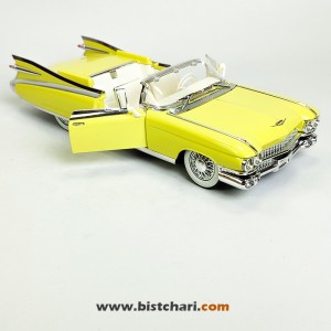 ماکت ماشین کادیلاک Cadillac مدل Eldorado Biarritz Convertible رنگ زرد لیمویی