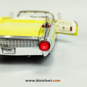 ماکت ماشین کادیلاک Cadillac مدل Eldorado Biarritz Convertible رنگ زرد لیمویی