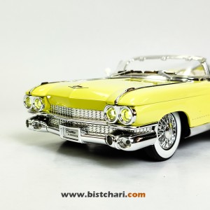 ماکت ماشین کادیلاک Cadillac مدل Eldorado Biarritz Convertible رنگ زرد لیمویی