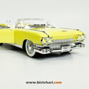 ماکت ماشین کادیلاک Cadillac مدل Eldorado Biarritz Convertible رنگ زرد لیمویی