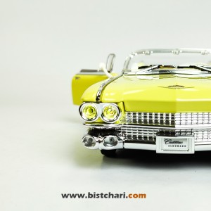 ماکت ماشین کادیلاک Cadillac مدل Eldorado Biarritz Convertible رنگ زرد لیمویی