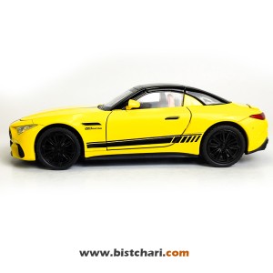 ماکت ماشین مرسدس بنز  Mercedes-Benz مدل AMG SL63 رنگ زرد
