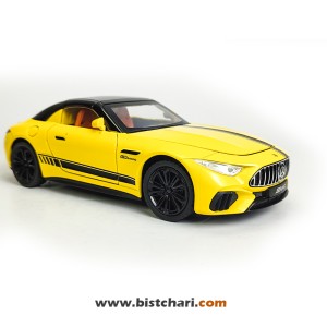 ماکت ماشین مرسدس بنز  Mercedes-Benz مدل AMG SL63 رنگ زرد