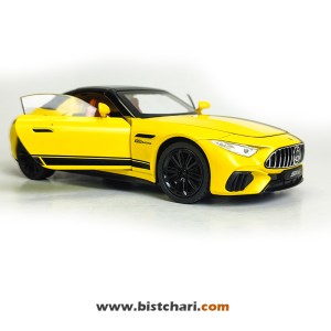 ماکت ماشین مرسدس بنز  Mercedes-Benz مدل AMG SL63 رنگ زرد