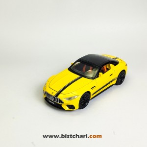 ماکت ماشین مرسدس بنز  Mercedes-Benz مدل AMG SL63 رنگ زرد