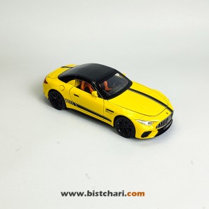 ماکت ماشین مرسدس بنز  Mercedes-Benz مدل AMG SL63 رنگ زرد