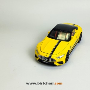 ماکت ماشین مرسدس بنز  Mercedes-Benz مدل AMG SL63 رنگ زرد