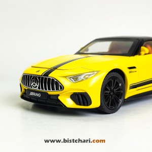 ماکت ماشین مرسدس بنز  Mercedes-Benz مدل AMG SL63 رنگ زرد