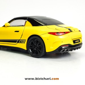 ماکت ماشین مرسدس بنز  Mercedes-Benz مدل AMG SL63 رنگ زرد