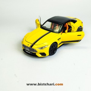 ماکت ماشین مرسدس بنز  Mercedes-Benz مدل AMG SL63 رنگ زرد