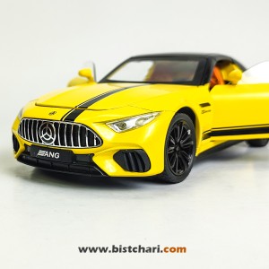 ماکت ماشین مرسدس بنز  Mercedes-Benz مدل AMG SL63 رنگ زرد