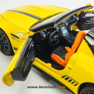 ماکت ماشین مرسدس بنز  Mercedes-Benz مدل AMG SL63 رنگ زرد