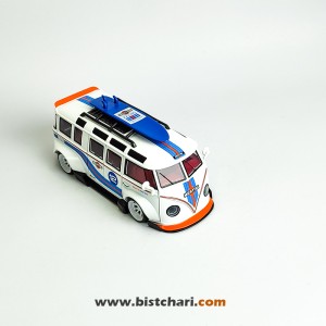 ماکت ماشین فولکس واگن Volkswagen مدل T1(Type 2) رنگ سفید