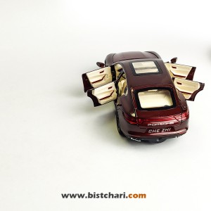 ماکت ماشین پورشه Porsche مدل پانامرا Panamera رنگ زرشکی