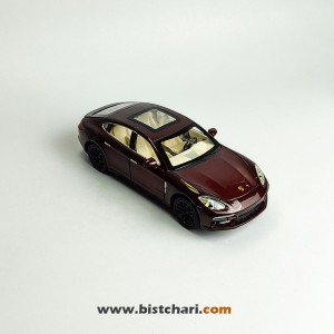 ماکت ماشین پورشه Porsche مدل پانامرا Panamera رنگ زرشکی