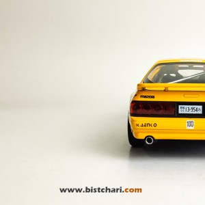 ماکت ماشین مزدا Mazda مدل RX-7 رنگ زرد