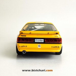 ماکت ماشین مزدا Mazda مدل RX-7 رنگ زرد