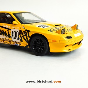 ماکت ماشین مزدا Mazda مدل RX-7 رنگ زرد
