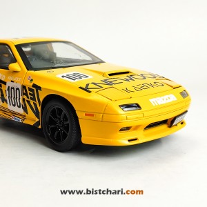 ماکت ماشین مزدا Mazda مدل RX-7 رنگ زرد