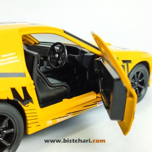 ماکت ماشین مزدا Mazda مدل RX-7 رنگ زرد