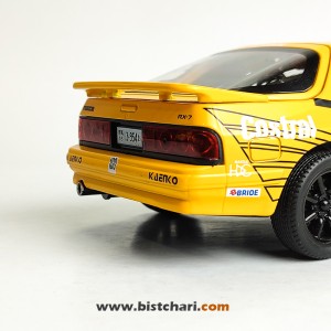 ماکت ماشین مزدا Mazda مدل RX-7 رنگ زرد