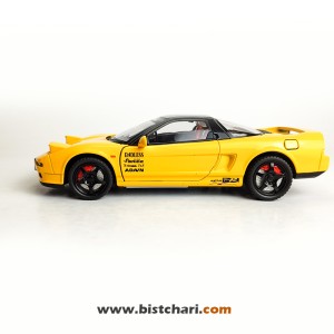 ماکت ماشین هوندا Honda مدل NSX NA1/NA2 رنگ زرد