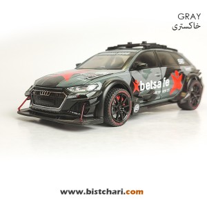 ماکت ماشین آئودی Audi مدل RS6 رنگ خاکستری اسپرت