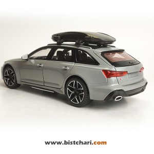 ماکت ماشین آئودی Audi مدل RS6 رنگ خاکستری