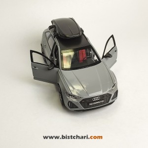 ماکت ماشین آئودی Audi مدل RS6 رنگ خاکستری