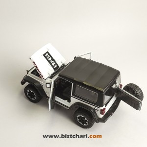 ماکت ماشین جیپ Jeep مدل Wrangler Rubicon رنگ سفید