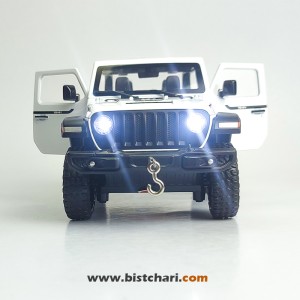 ماکت ماشین جیپ Jeep مدل Wrangler Rubicon رنگ سفید