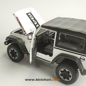 ماکت ماشین جیپ Jeep مدل Wrangler Rubicon رنگ سفید